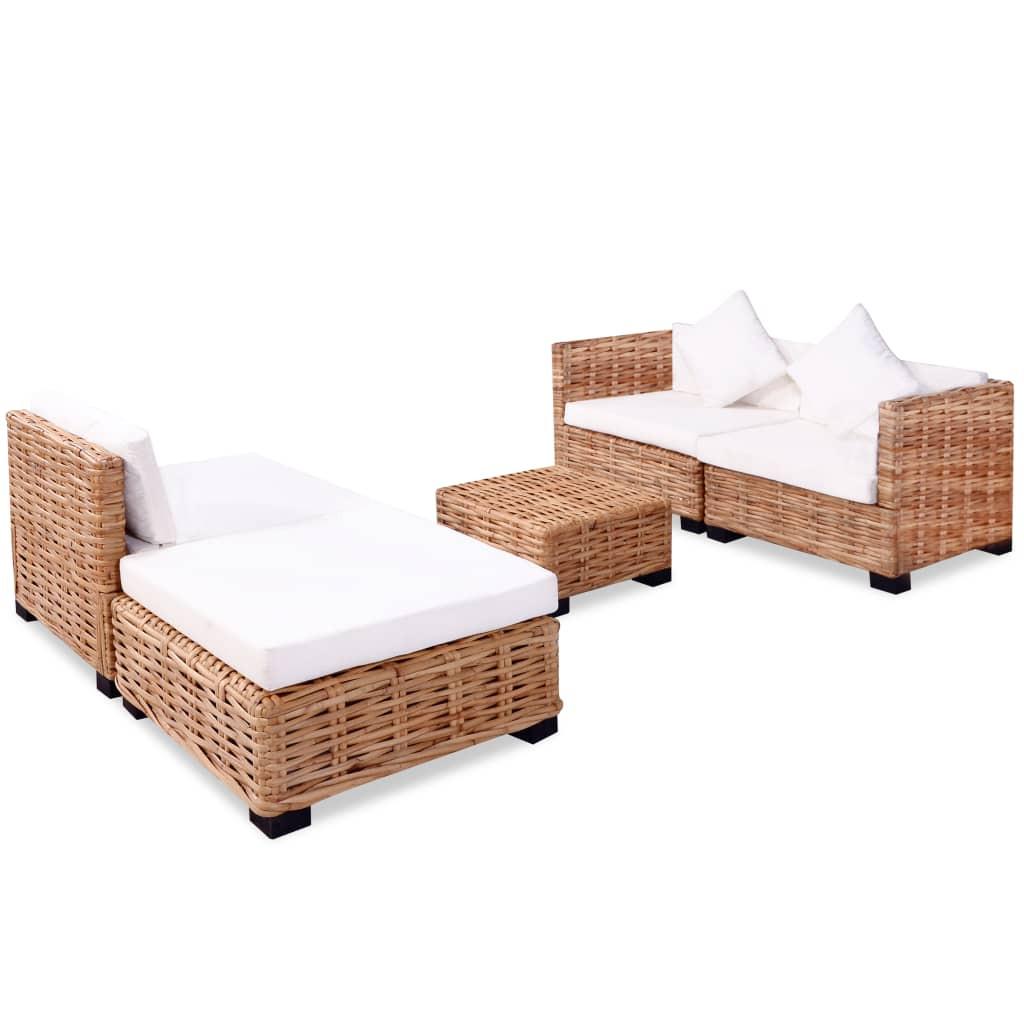 VidaXL set di divani Rattan  