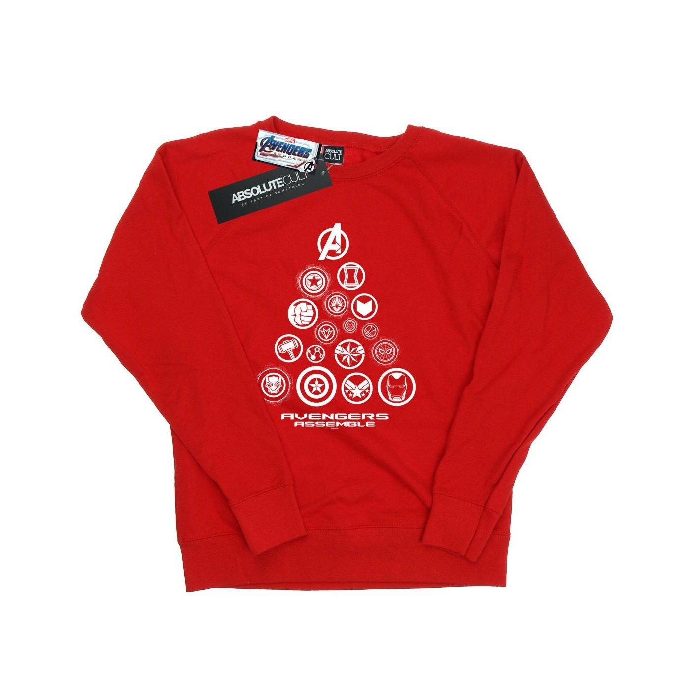 Image of Avengers Endgame Pyramid Icons Sweatshirt Damen Rot Bunt S