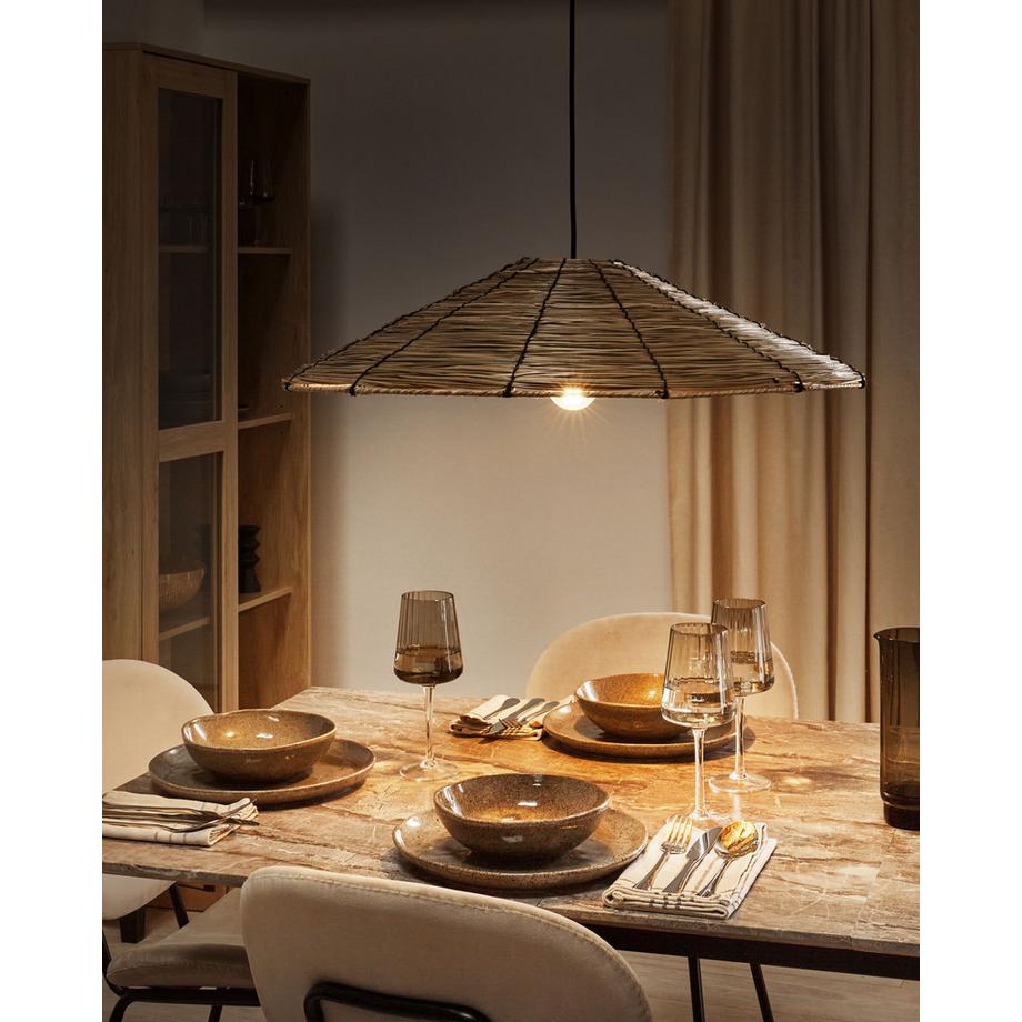 Beliani Lampe suspension en Herbier marin  LUAGAN  