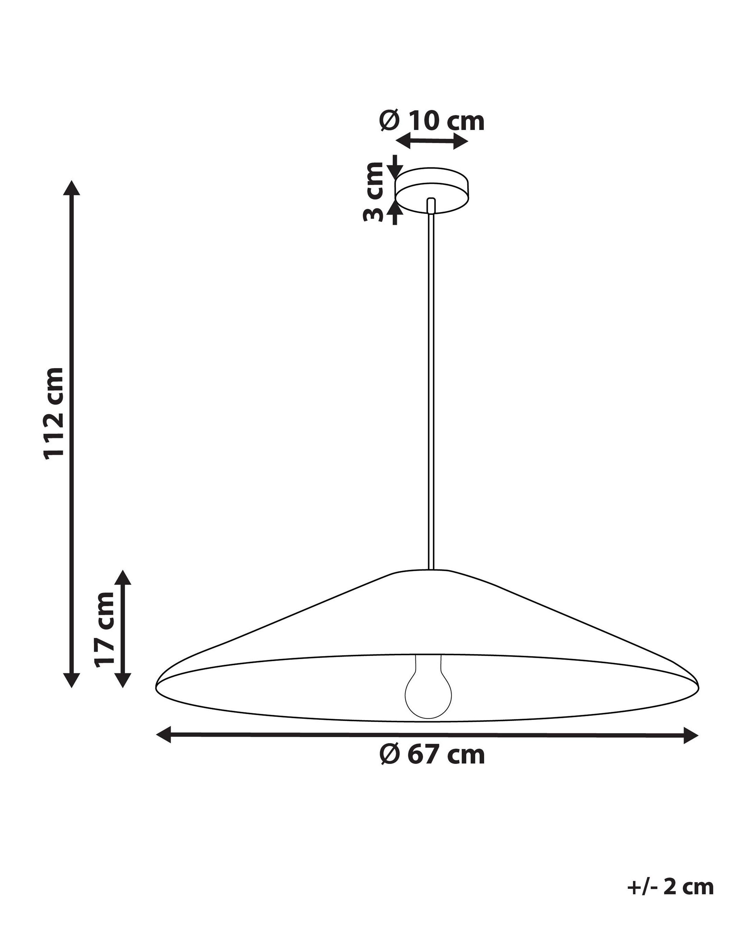 Beliani Lampadario en Alghe marine Boho LUAGAN  