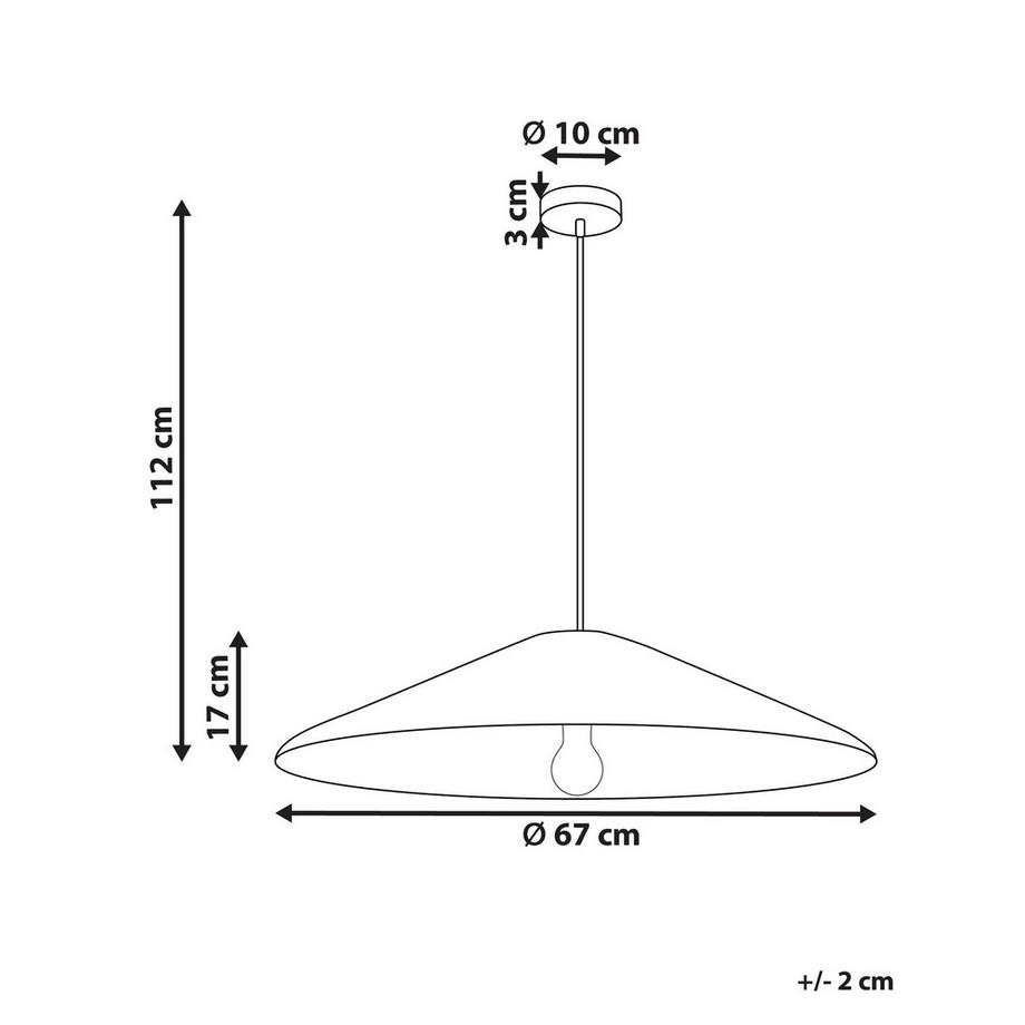 Beliani Lampe suspension en Herbier marin  LUAGAN  