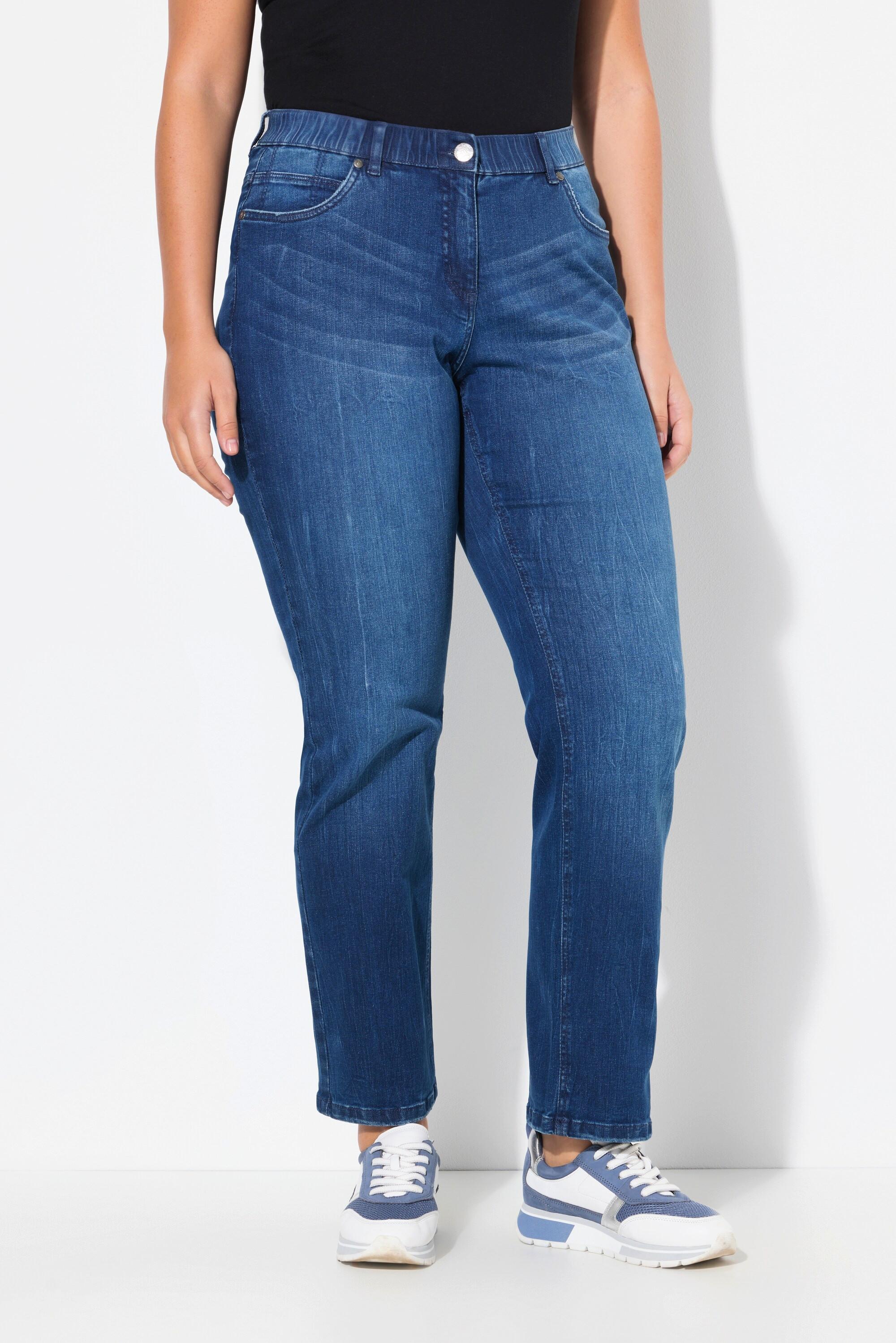 Ulla Popken  Jean Mandy, jambe droite et large, taille confortable 