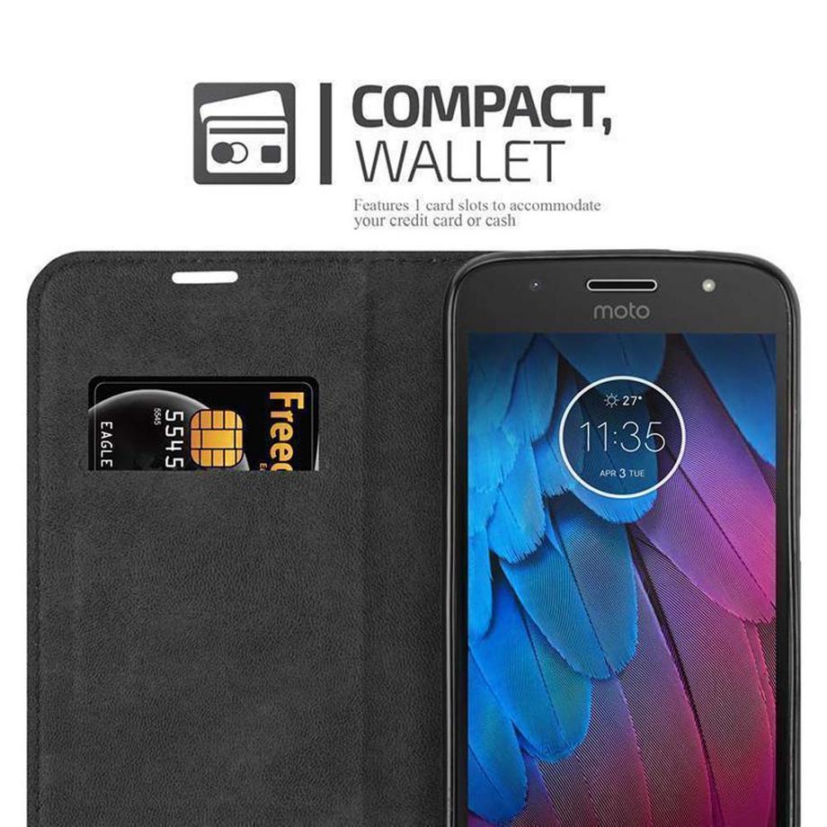 Cadorabo  Hülle für Motorola MOTO G5S Magnetverschluss, Kartenfach 