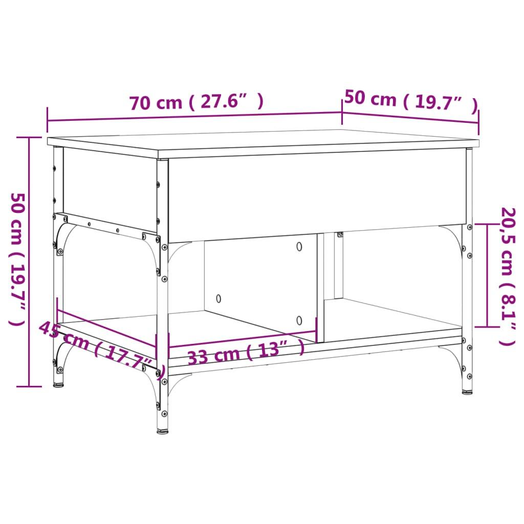 VidaXL Couchtisch metall  