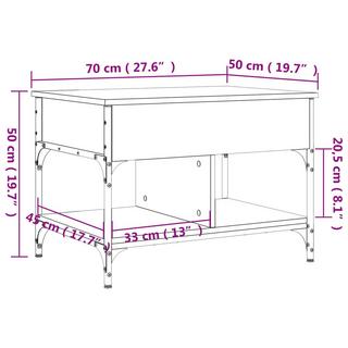 VidaXL Couchtisch metall  