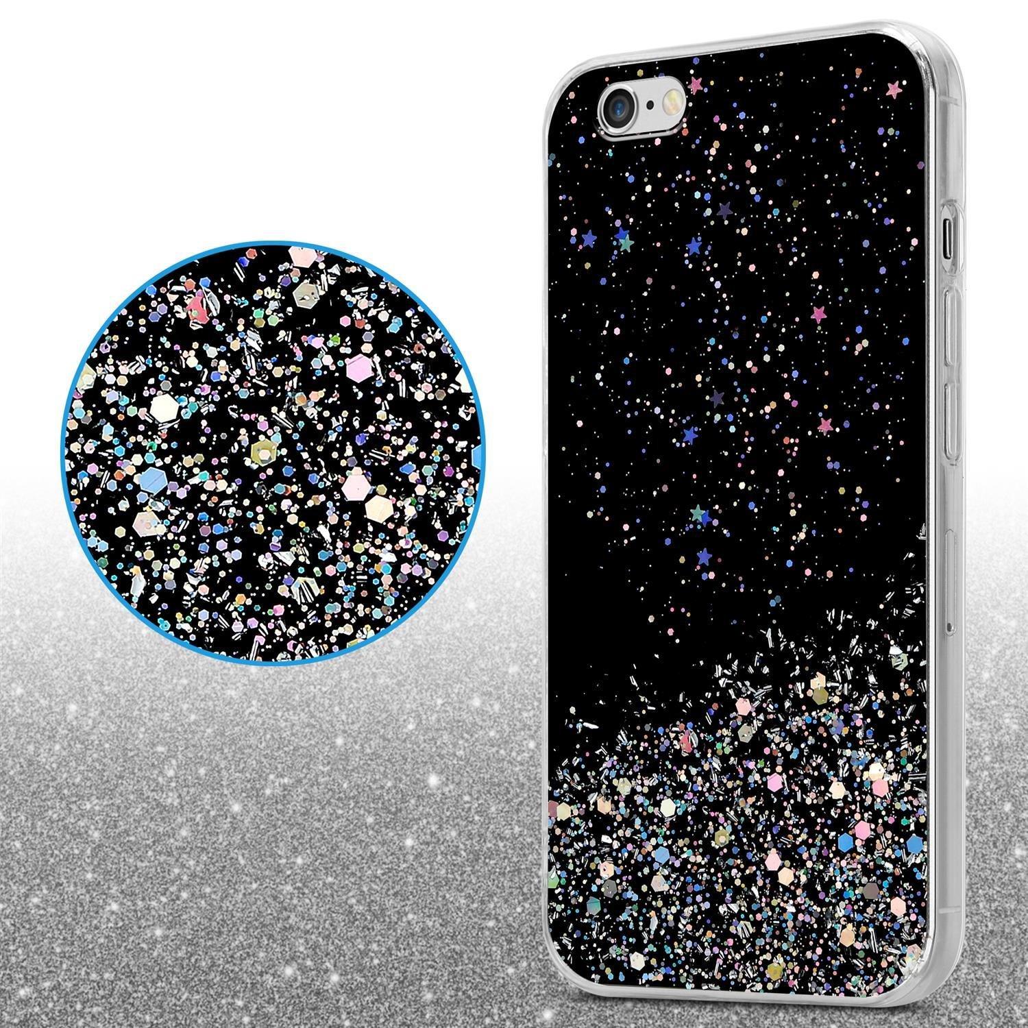 Cadorabo  Housse compatible avec Apple iPhone 6 / 6S - Coque de protection en silicone TPU flexible avec paillettes scintillantes 