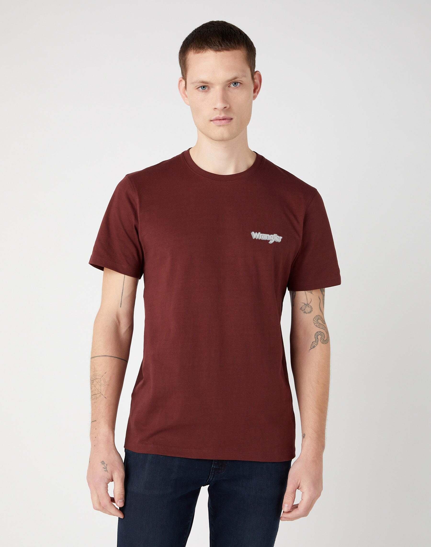 Image of T-shirts Graphic Logo Tee Herren Braun S