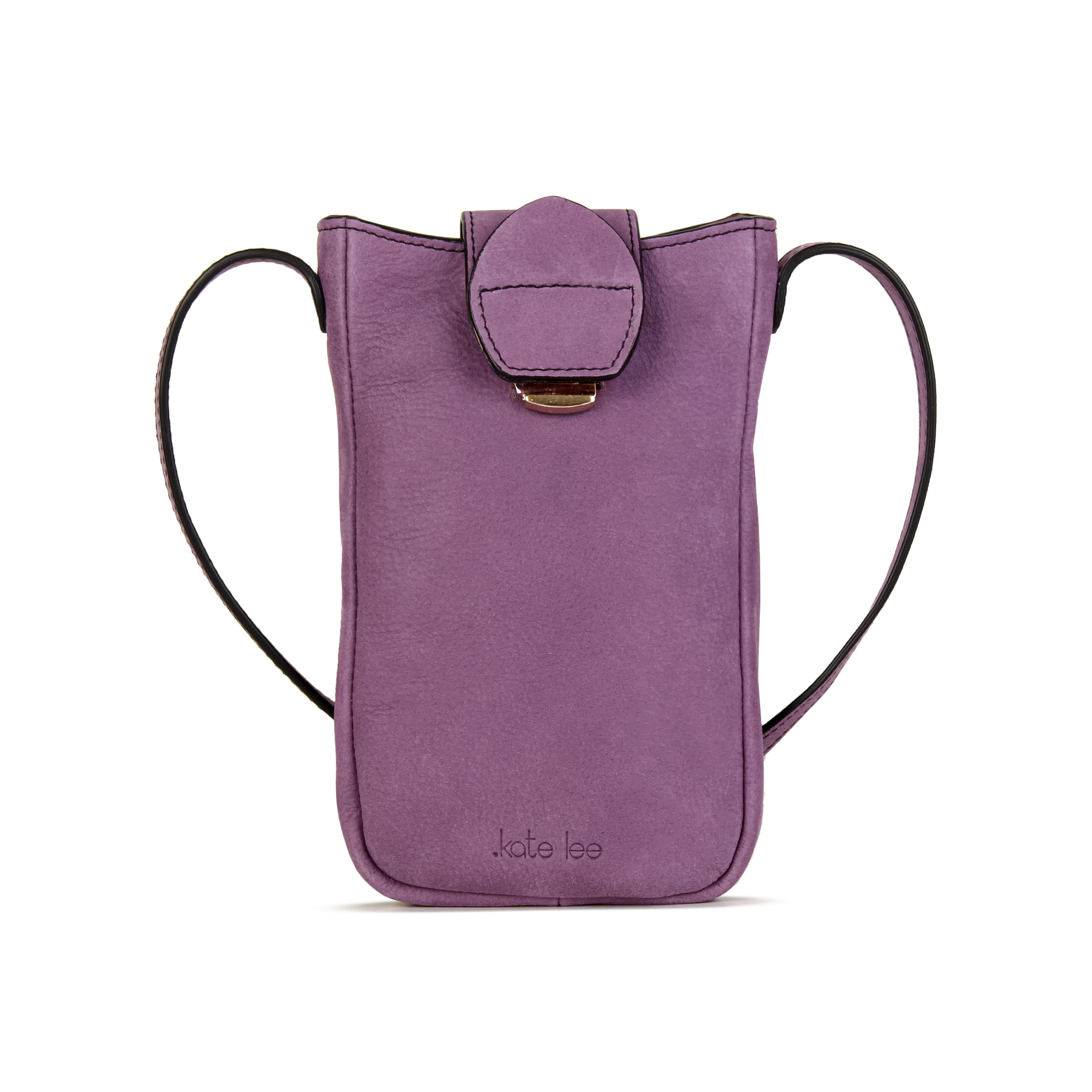 Image of Leder-handytasche Fiolaine Damen Violett ONE SIZE