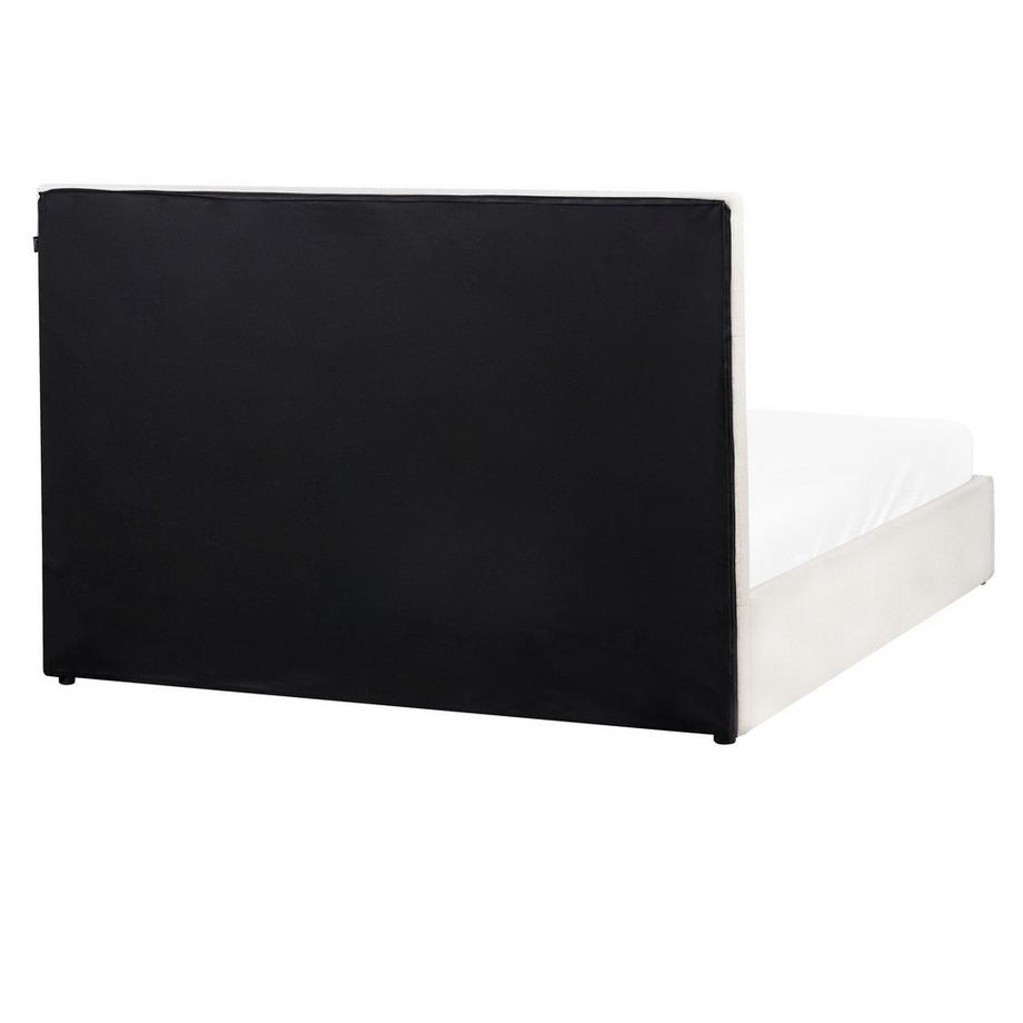 Beliani Letto contenitore en Tessuto  LAGORD  