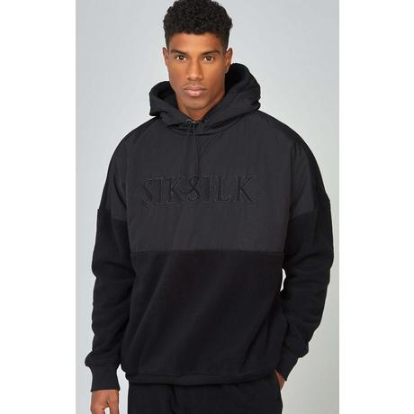 Sik Silk  Sweatshirt Polar Fleece Cut & Sew Overhead Hoodie 