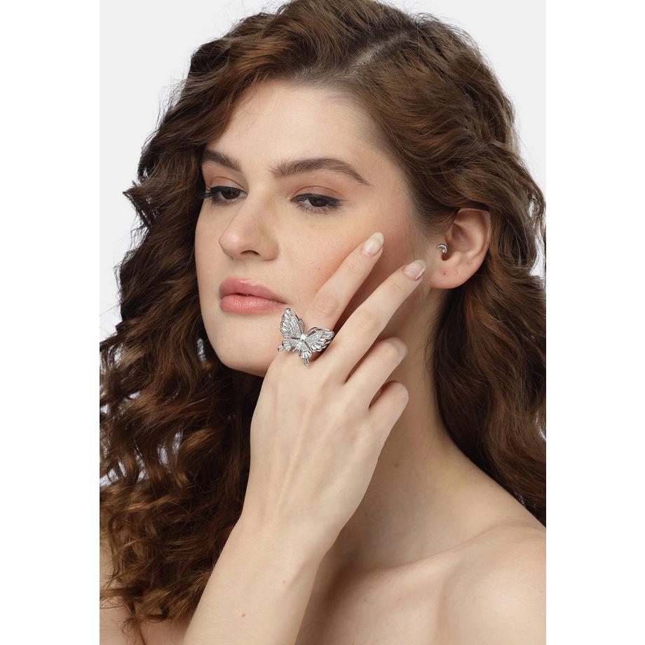 AVANT-GARDE PARIS  Bague papillon ailes larges - Taille unique 