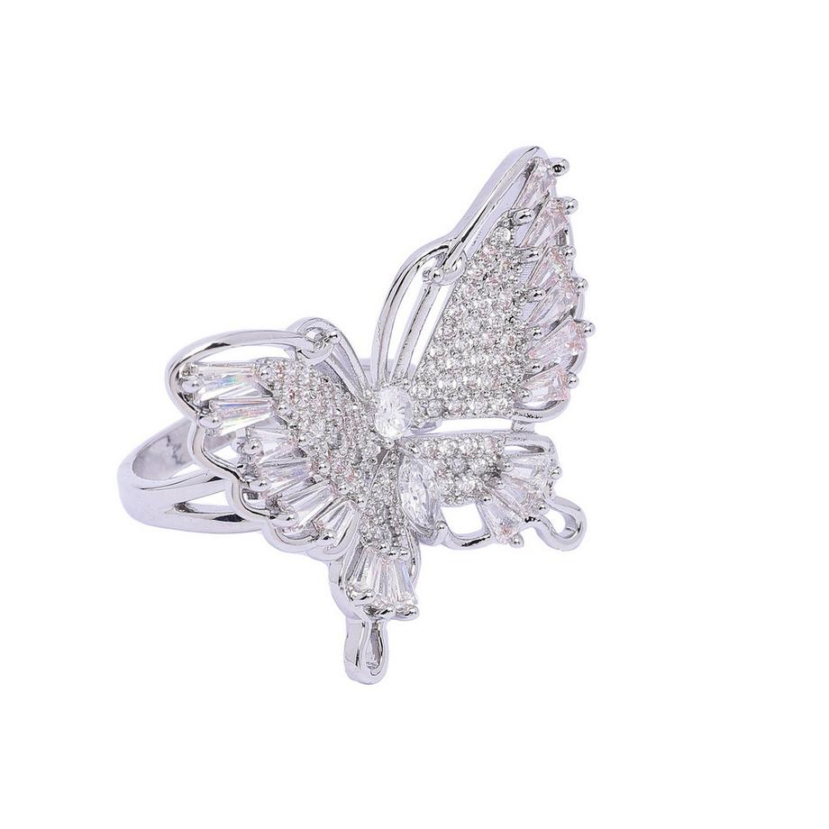 Bague papillon ailes larges - Taille unique