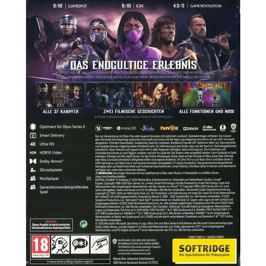 WARNER BROS.  Mortal Kombat 11 Ultimate - Limited Edition (Smart Delivery) 