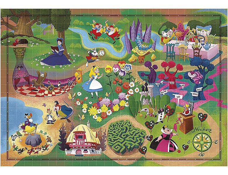 Clementoni  Puzzle Alice im Wundeland (1000Teile) 