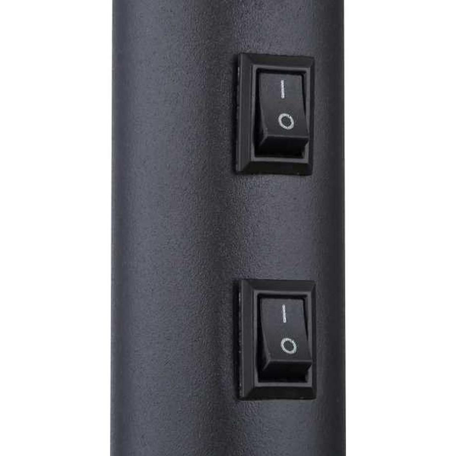 mutoni Lampadaire Sunna métal noir 1xE27  