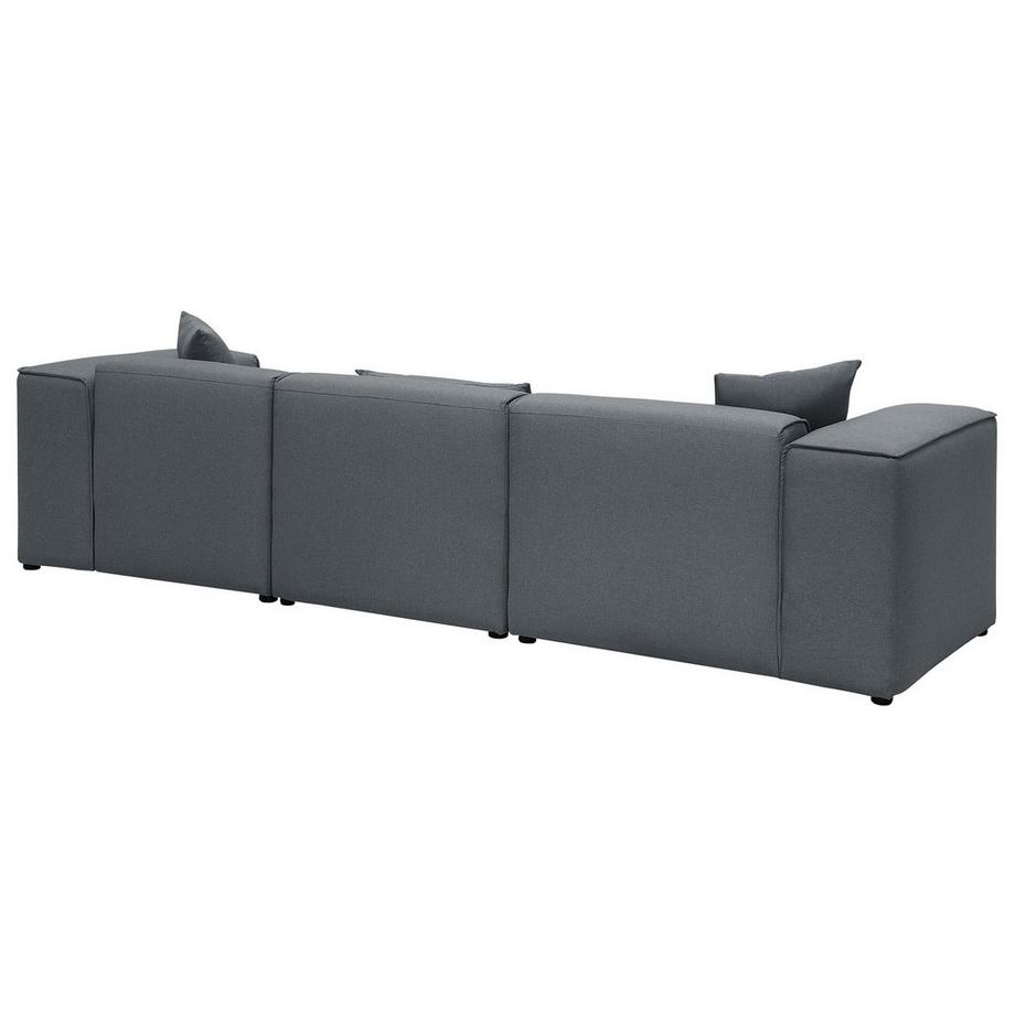 Beliani Ecksofa aus Stoff Modern DOLVA  