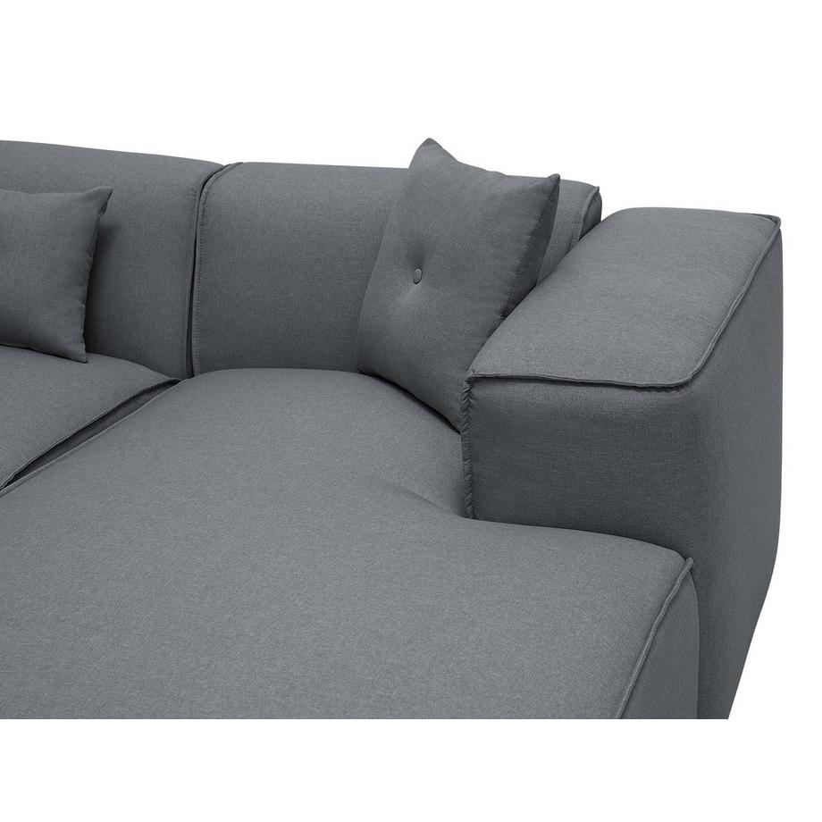 Beliani Ecksofa aus Stoff Modern DOLVA  