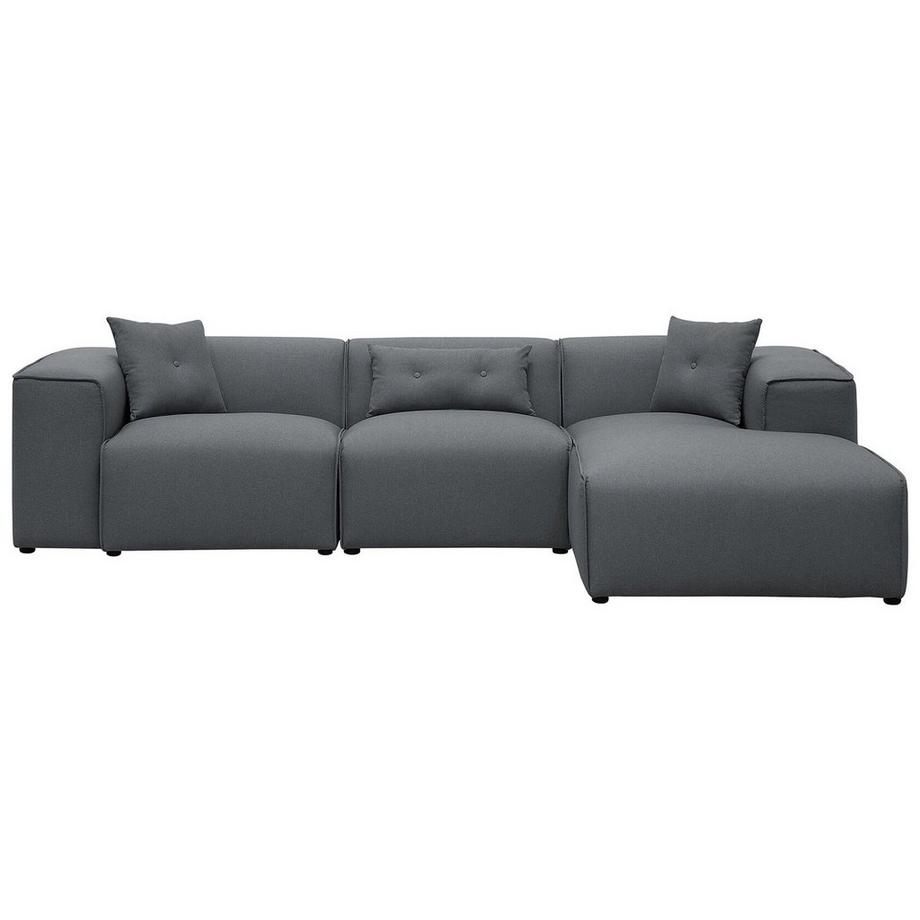 Beliani Ecksofa aus Stoff Modern DOLVA  
