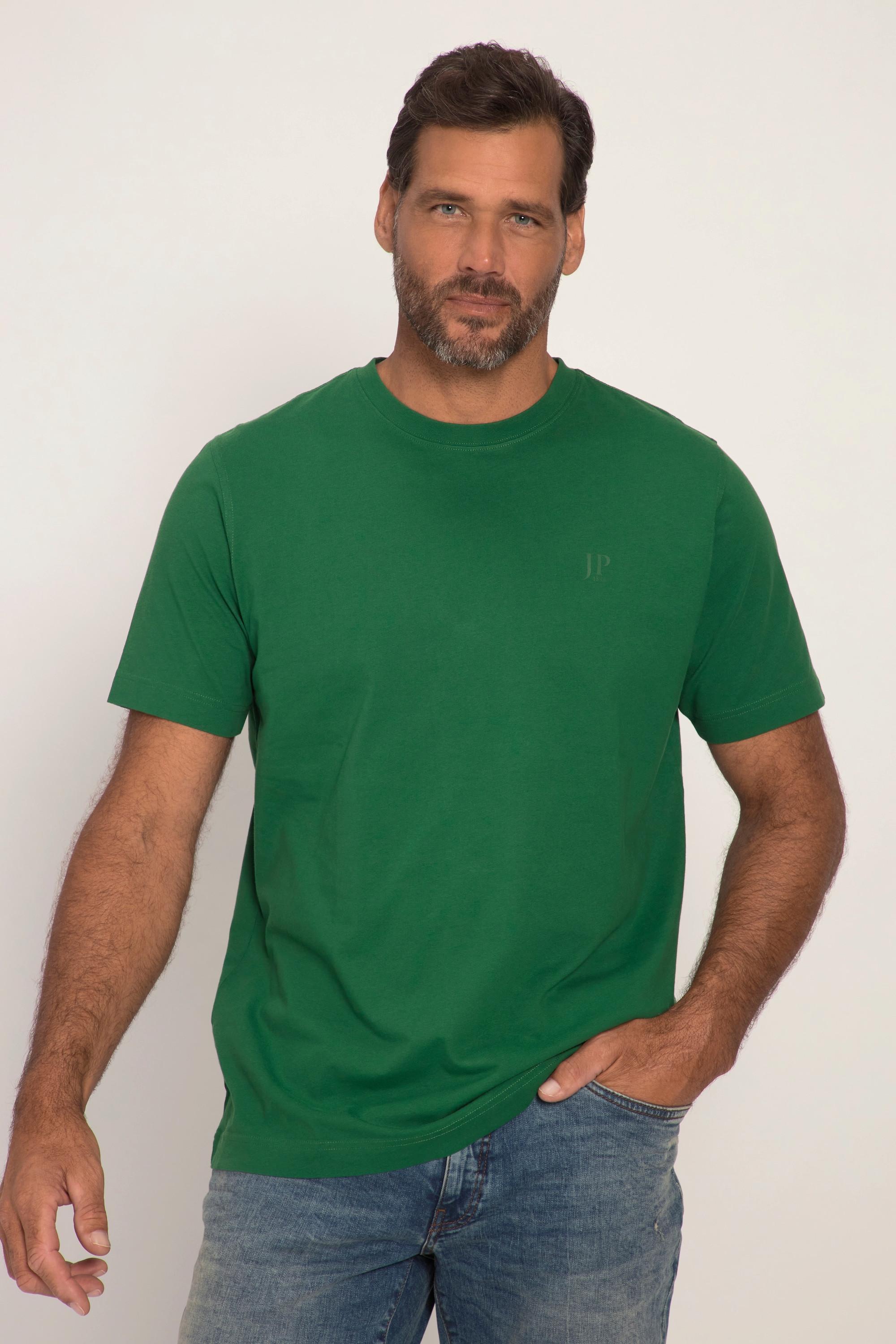 JP1880  T-shirt basic in confezione doppia con scollo a girocollo, disponibili fino alla tg. 8XL 