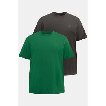 T-Shirts, Basic, 2er-Pack, Rundhals, bis 8XL