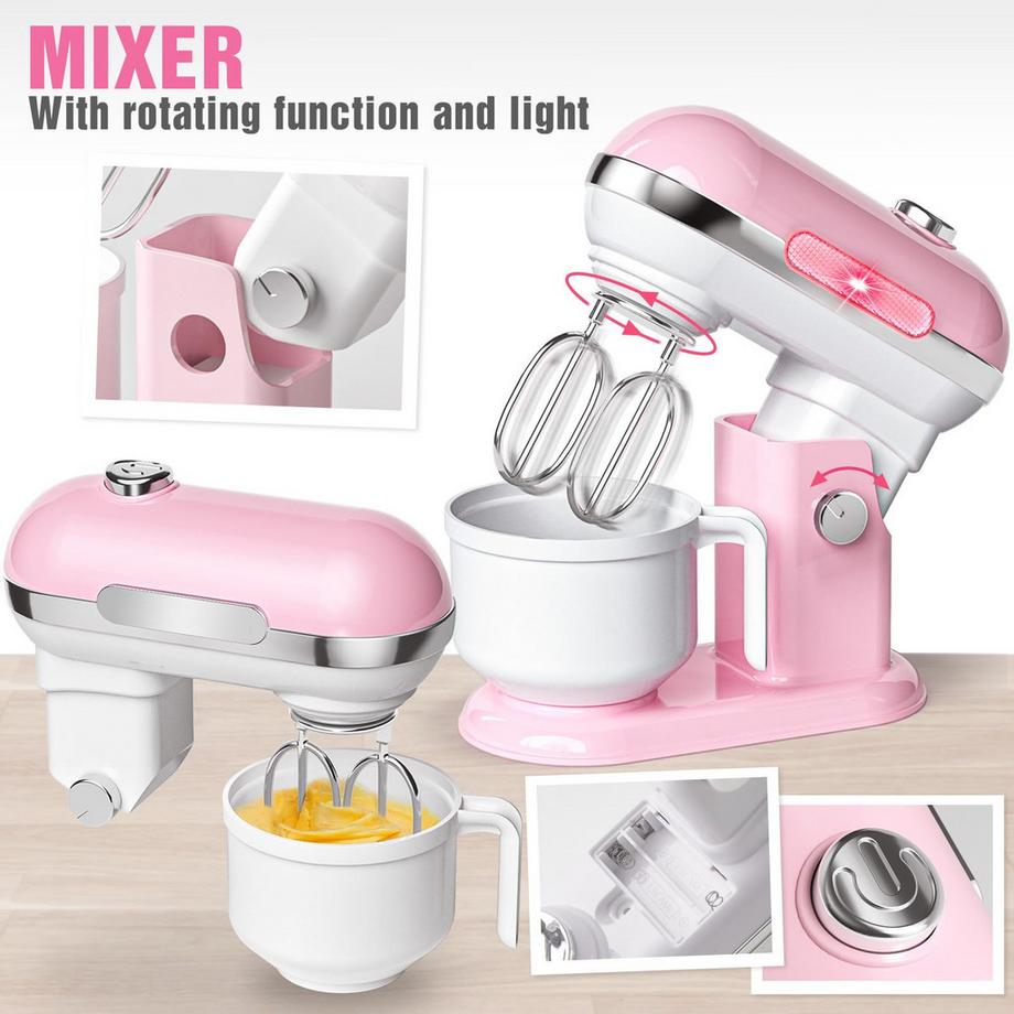 Activity-board  Kinderküchengeräte-Set mit Kaffeemaschine, Mixer, Toaster, Spielküche mit Licht und Sound 