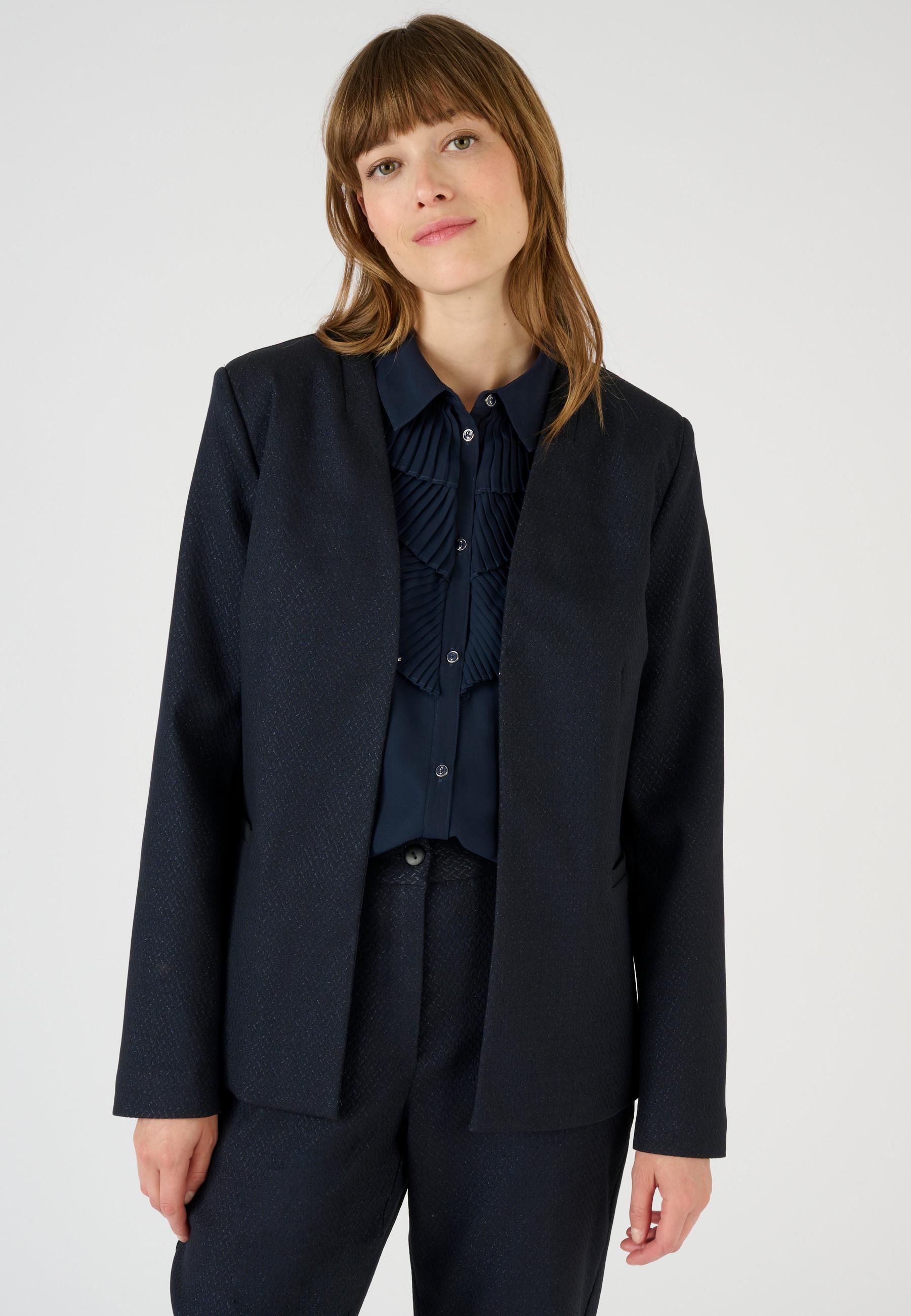 Image of Jacke Aus Originellem Stoff Unisex Blau 48