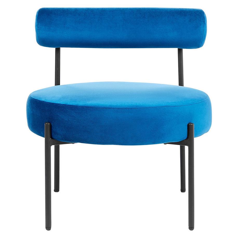 Beliani Fauteuil en Velours Rétro ALPHA  