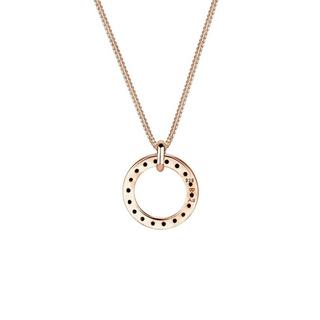 Elli  Collier Femmes Pendentif Solitaire Cercle Avec Cristal 