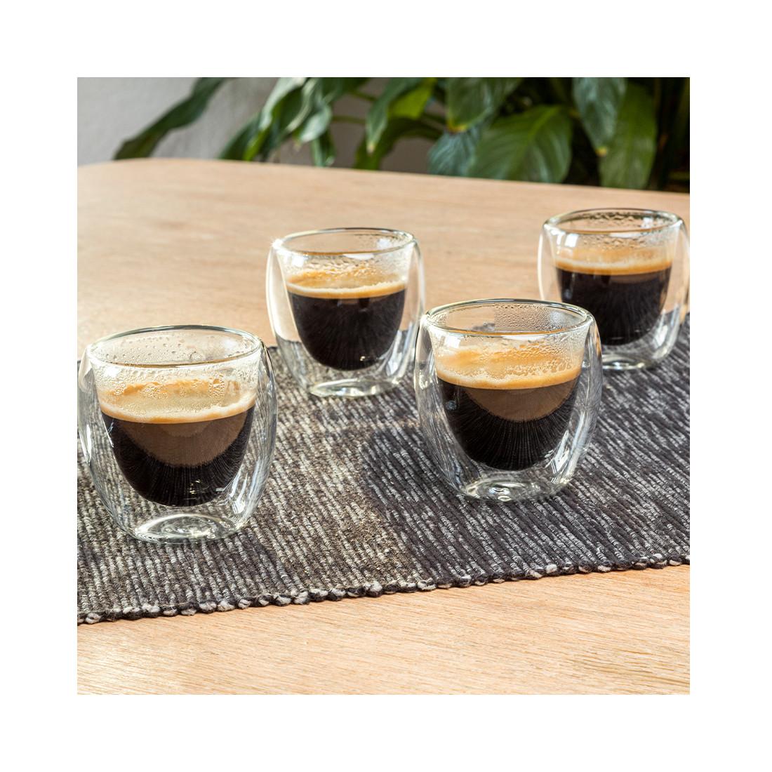 Image of Espresso Glas 80ml 4er Set Unisex Transparent ONE SIZE