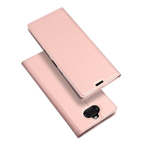 DuxDucis  Sony Xperia 10 Plus - Custodia Flip Folio in pelle Dux Ducis oro rosa 