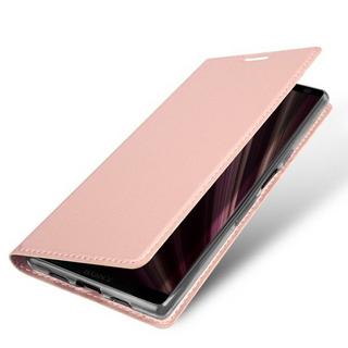 DuxDucis  Sony Xperia 10 Plus - Custodia Flip Folio in pelle Dux Ducis oro rosa 