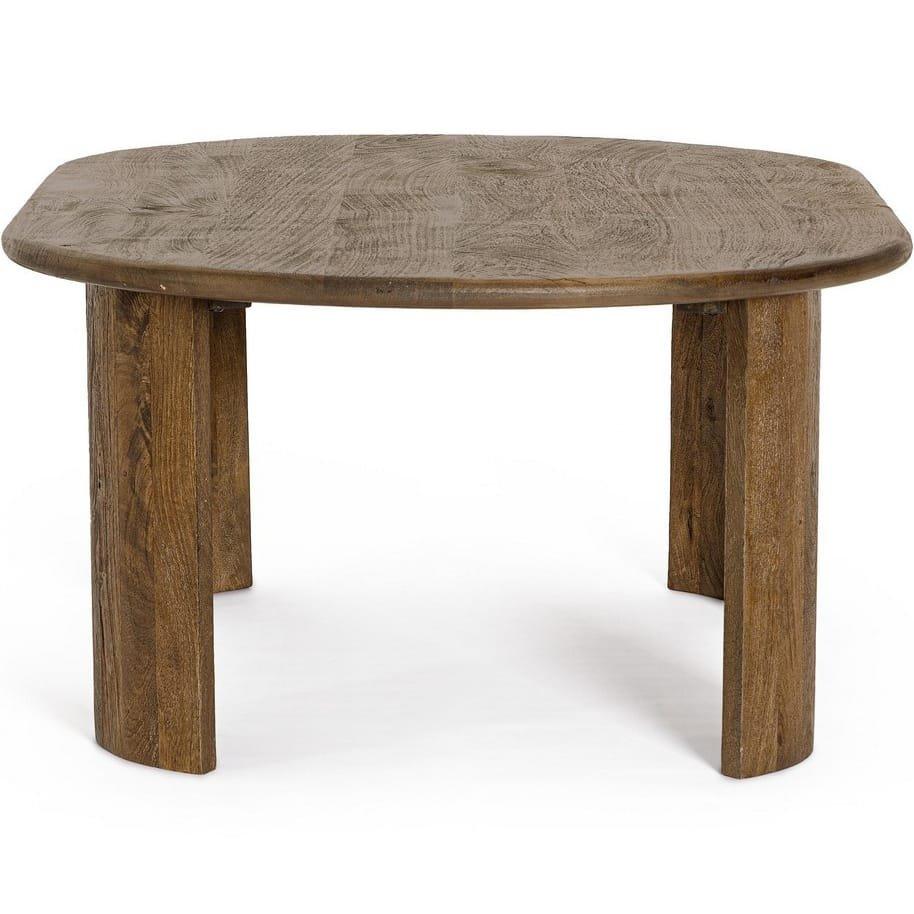 mutoni Table d'appoint Orlando ovale marron 130x80  