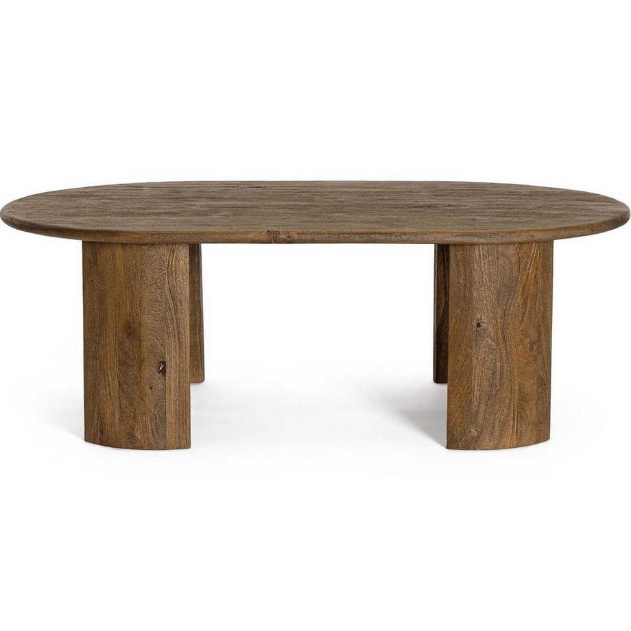 mutoni Table d&#039;appoint Orlando ovale marron 130x80  