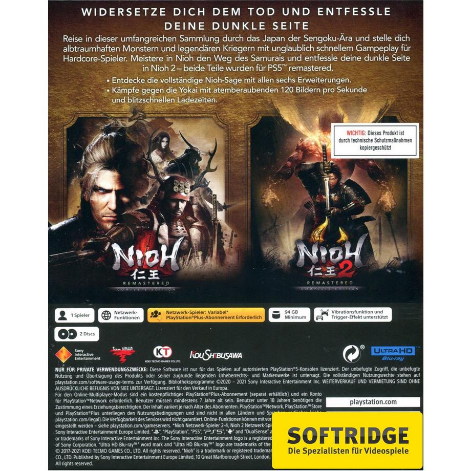 SONY  Nioh Collection 