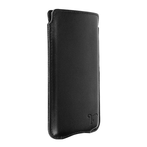 Avizar  Pochette Cuir Noir pour Téléphone 4.6'' 