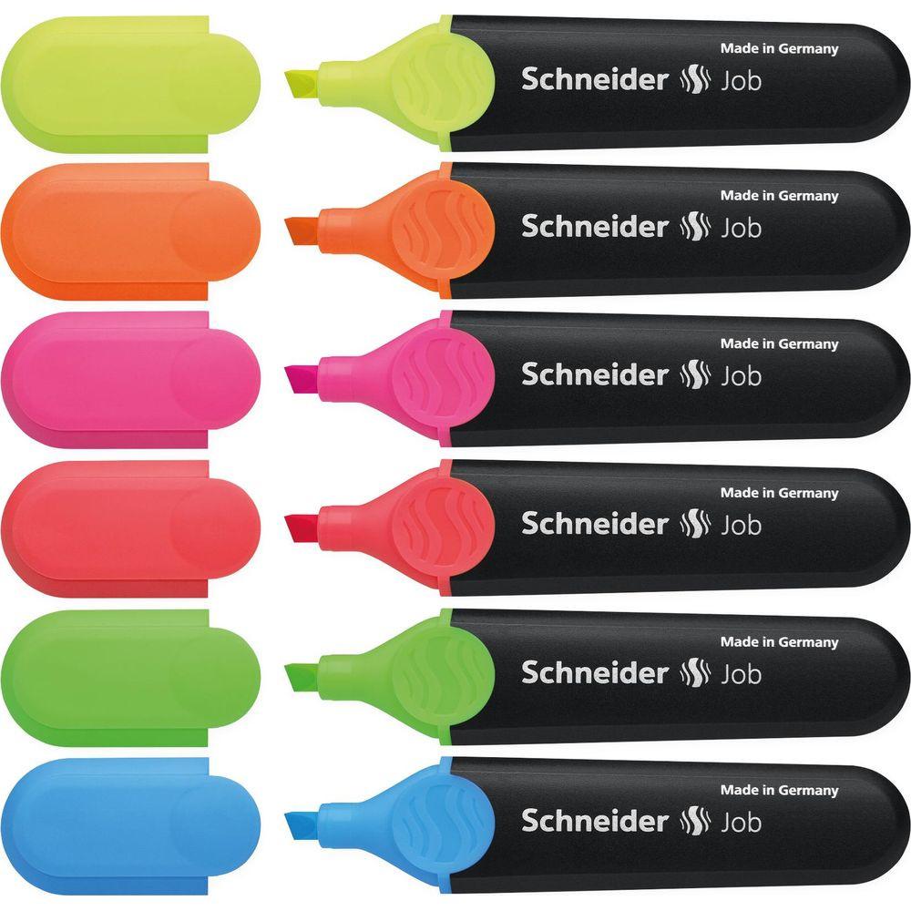 Image of Job Marker 6 Stück(e) Blau, Grün, Orange, Pink, Rot, Gelb Schwarz