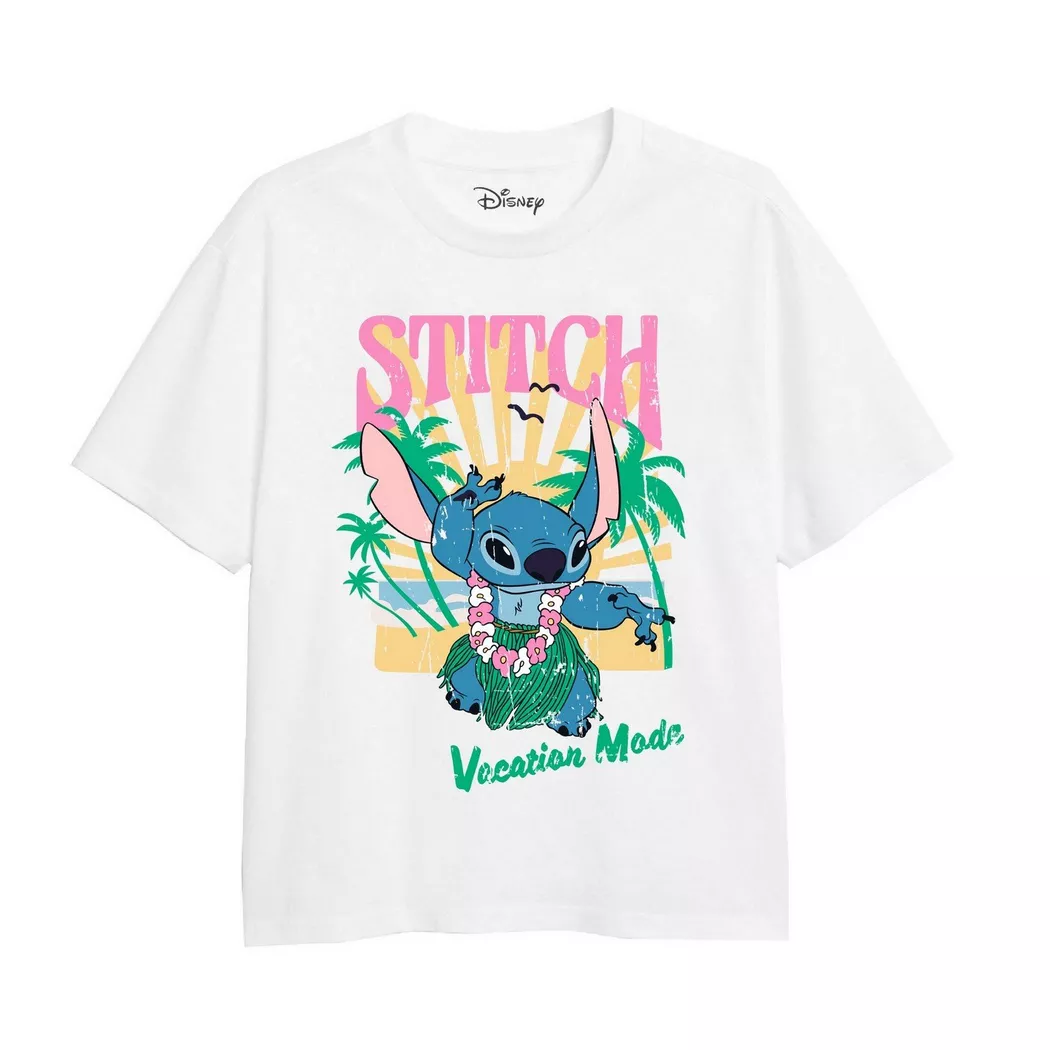 Lilo & Stitch - Vacation Mode TShirt, 128, Weiss