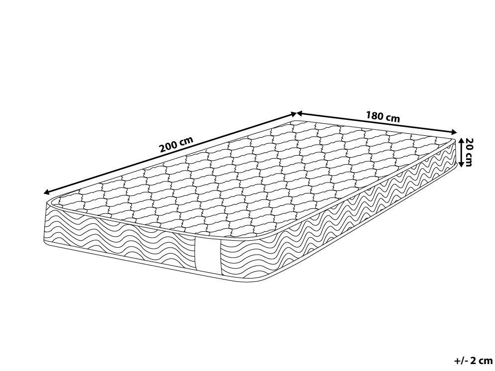 Beliani Matelas à ressorts ensachés en Ressorts ensachés BLISS  