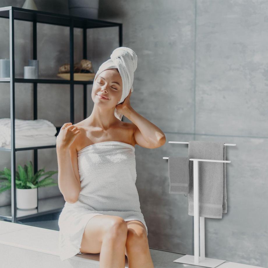 B2X  Porte-serviettes blanc T-Design 