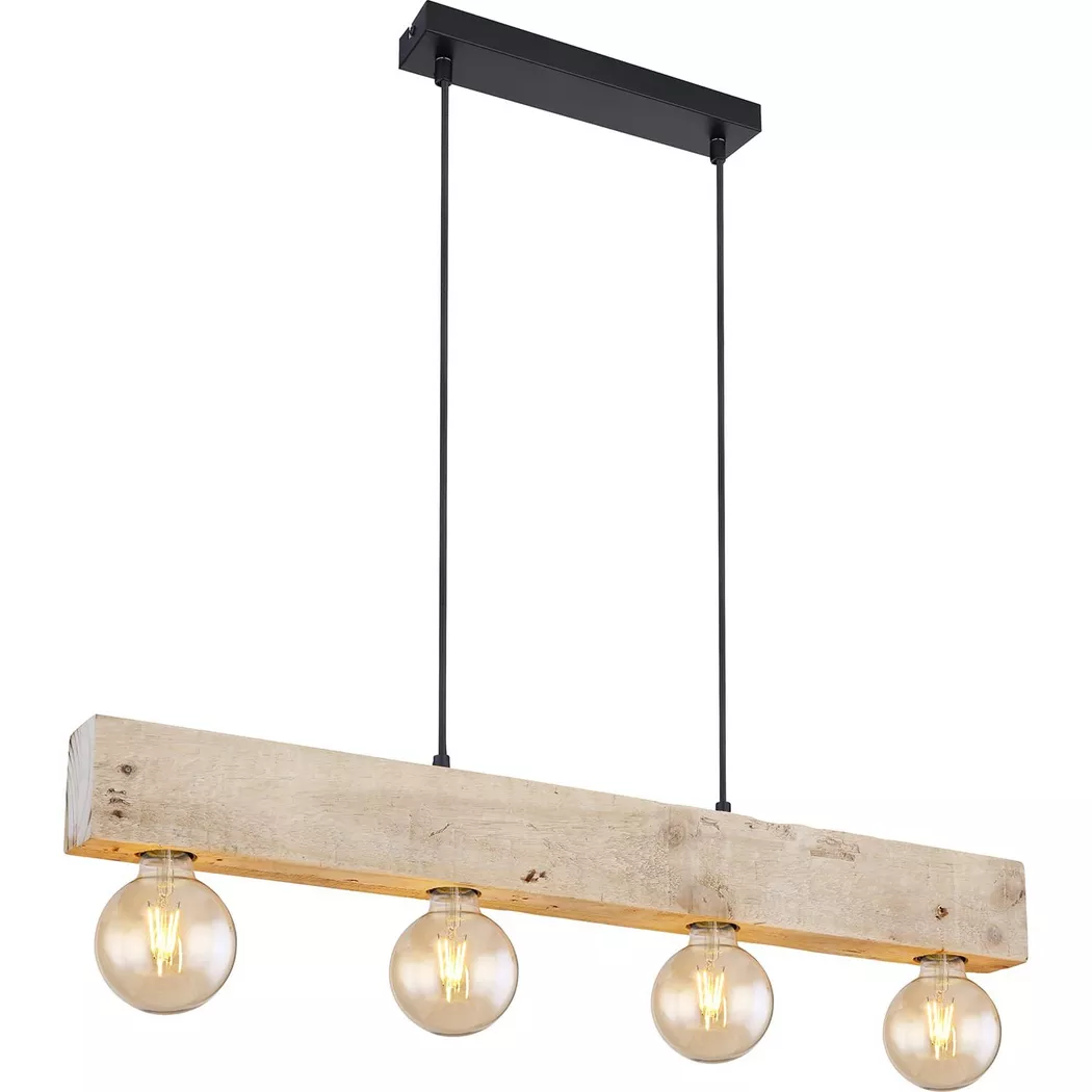 mutoni – Hängeleuchte Adalie Metall matt 4xE27, One Size, Braun