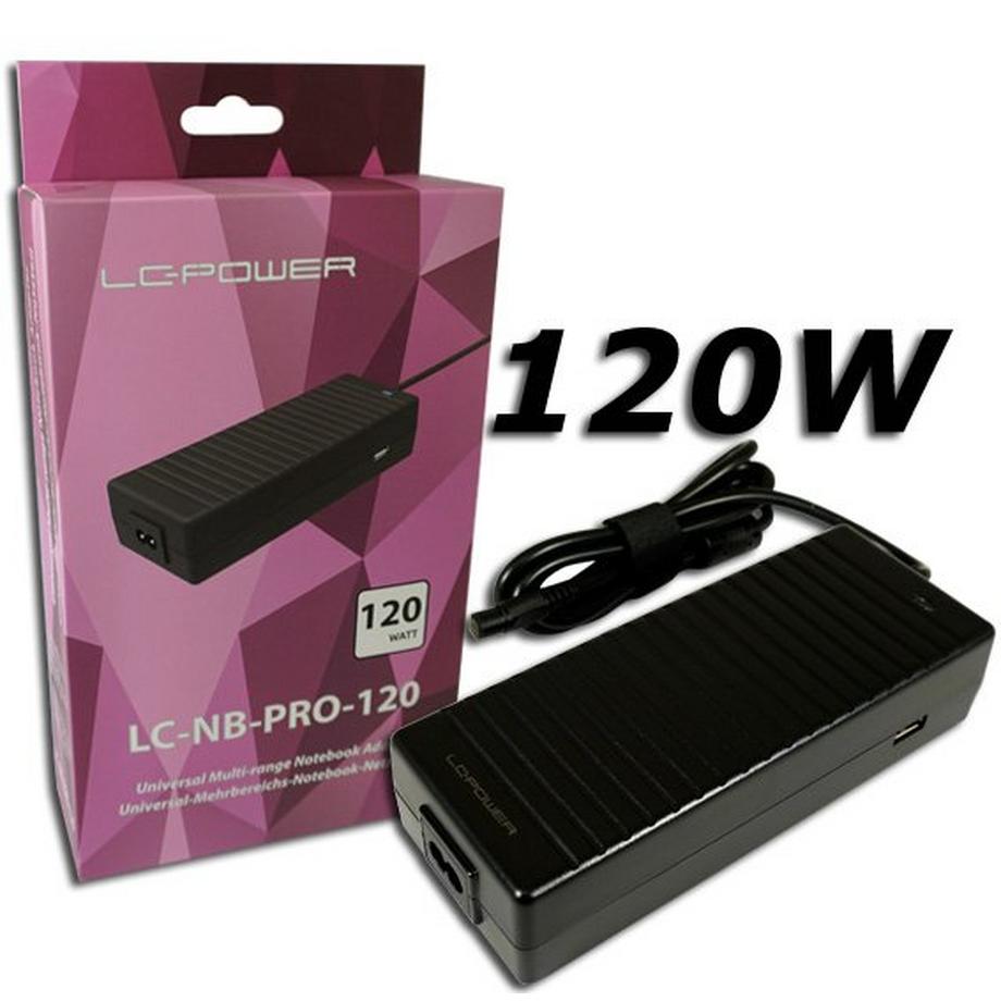 LC-POWER  LC-NB-PRO-120 Netzteil & Spannungsumwandler Indoor 120 W Schwarz 