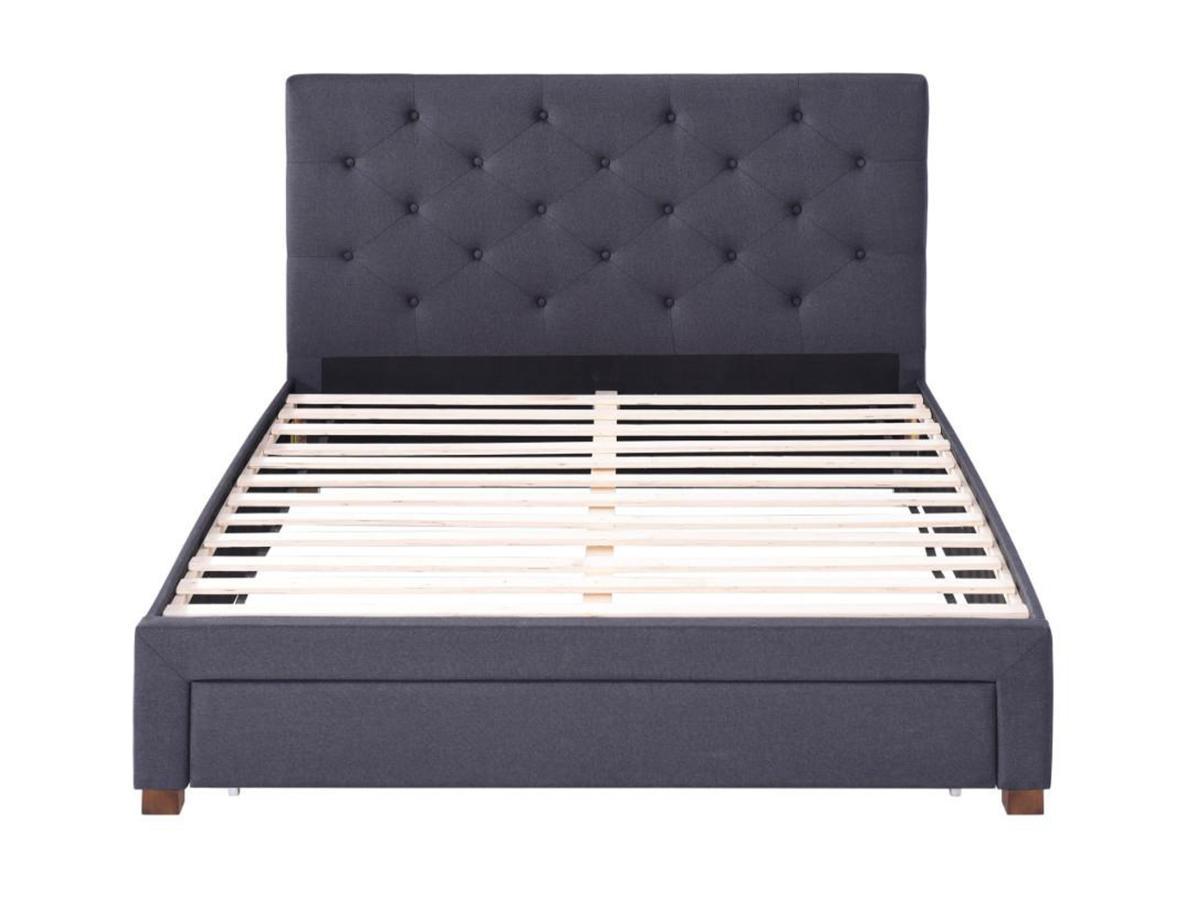 Image of Bett mit Stauraum Kopfteil Stoff AGOSTINO Bett mit Stauraum Kopfteil Stoff AGOSTINO