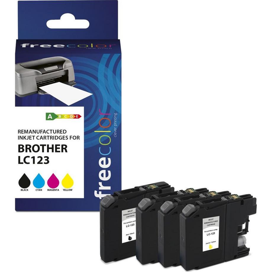 Freecolor  Pack de cartouches Brother LC-123 