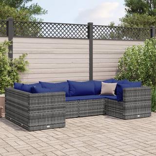 VidaXL set salotto da giardino Polirattan  