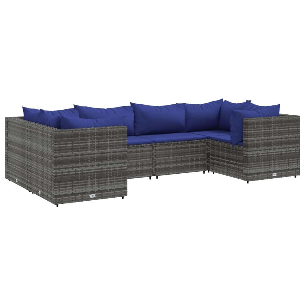 VidaXL set salotto da giardino Polirattan  