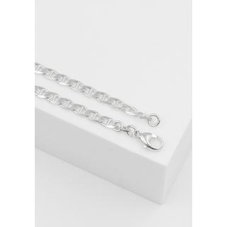 MUAU Schmuck  Collier bà¢ton blindé en or blanc 750, 3.9mm, 50cm 