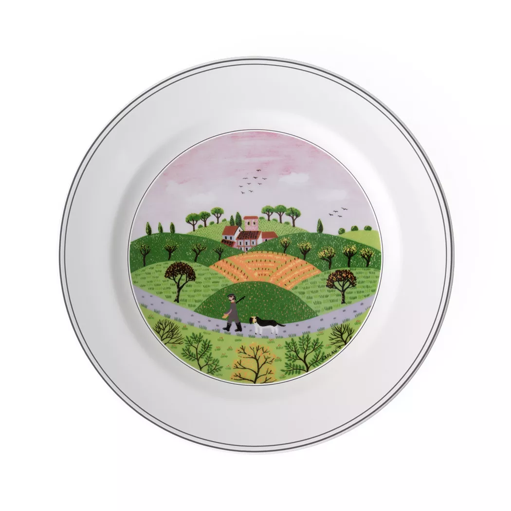 VILLEROY & BOCH DESIGN NAIF ASSIETTE PLATE CHASSEUR 27 CM