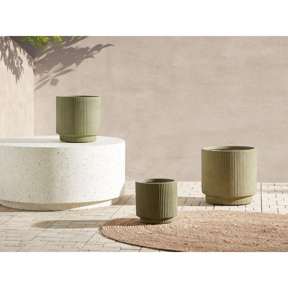 Beliani Vaso per piante en Fibra d'argilla Moderno DARIA  