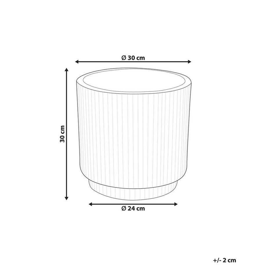 Beliani Vaso per piante en Fibra d'argilla Moderno DARIA  