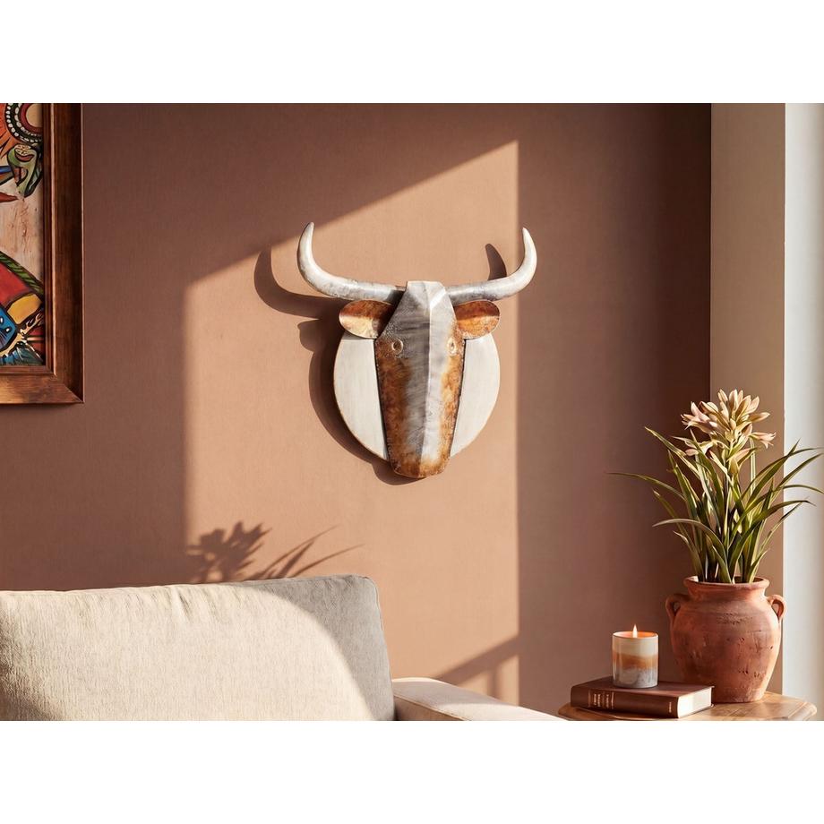 Beliani Décoration murale en Métal Cottage ERBIUM  